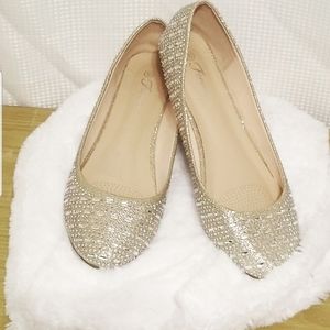 Womens Forever Glitzy Ballet Flats size 10